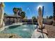 Stunning pool with water features at 3655 Funston Way, Las Vegas, NV 89129