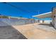 Backyard with covered patio and chain link fence at 4173 Crater St, Las Vegas, NV 89122