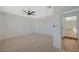 Spacious bedroom with ceiling fan and large closet at 4173 Crater St, Las Vegas, NV 89122