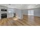 Bright kitchen with white cabinets, stainless steel appliances, and an island at 4173 Crater St, Las Vegas, NV 89122