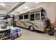 Large garage with RV parking and workshop space at 4450 Palisades Canyon Cir, Las Vegas, NV 89129