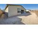 Spacious backyard with block walls and a view of the house at 6834 Compass St, North Las Vegas, NV 89084