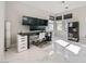Bright office space with marble floors and work space setup at 6834 Compass St, North Las Vegas, NV 89084