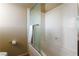 Bathroom with tub shower and towel rack at 8467 Bismark Sapphire St, Las Vegas, NV 89139