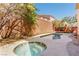 Relaxing backyard oasis with a pool and spa at 8467 Bismark Sapphire St, Las Vegas, NV 89139