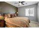 Bright bedroom with a comfortable bed and decorative bedding at 8772 Rio Grande Falls Ave, Las Vegas, NV 89178