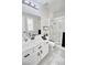 Clean bathroom with white vanity, shower, and toilet at 8836 Big Bear Pines Ave, Las Vegas, NV 89143