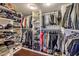 Large walk-in closet with ample shelving and hanging space at 9361 Hilgard Ave, Las Vegas, NV 89178