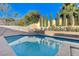 Sparkling pool and spacious patio at 9636 Swan Bay Dr, Las Vegas, NV 89117