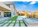 Stunning pool, spa, and patio with mountain views at 10286 Jade Gardens Dr, Las Vegas, NV 89135