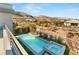 Stunning pool and spa with mountain views at 10286 Jade Gardens Dr, Las Vegas, NV 89135