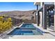 Luxury pool and spa with mountain views at 10955 Mojave Spring Dr, Las Vegas, NV 89135