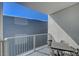 Private balcony with table and chairs at 211 E Flamingo Rd # 615, Las Vegas, NV 89169