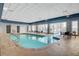 Relaxing indoor pool with ample seating around the pool at 211 E Flamingo Rd # 615, Las Vegas, NV 89169