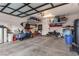 Garage with overhead storage and epoxy floor at 220 Glen Lee St, Henderson, NV 89012