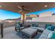 Rooftop patio with seating and mountain views at 220 Glen Lee St, Henderson, NV 89012