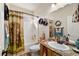 Charming bathroom with a shower-tub combination and a wooden vanity with granite countertop at 2540 E Sparrow Way, Pahrump, NV 89048