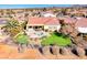 Aerial view of home, showcasing backyard and landscaping at 2589 Sumter St, Henderson, NV 89052