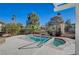 Relaxing rectangular pool with spa and surrounding patio at 5236 Woodlawn Ln, Las Vegas, NV 89130