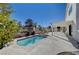 Refreshing pool and spa with patio at 5236 Woodlawn Ln, Las Vegas, NV 89130