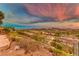 Stunning aerial view of a luxury community with mountain backdrop at 59 Portezza Dr, Henderson, NV 89011