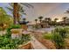 Gated entrance with fountain and landscaping at 59 Portezza Dr, Henderson, NV 89011