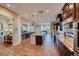 Large kitchen with island and hardwood floors at 59 Portezza Dr, Henderson, NV 89011