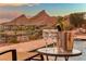 Stunning mountain views from this luxurious poolside patio at 59 Portezza Dr, Henderson, NV 89011