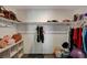 Well-organized walk-in closet with shelving and hanging space at 8035 Skye Foxx St, Las Vegas, NV 89166