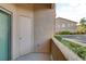 Private patio with storage and community view at 8805 Jeffreys St # 1032, Las Vegas, NV 89123