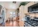 Eat-in kitchen with stainless steel appliances and wood cabinets at 9103 Mcginnis Ave, Las Vegas, NV 89148