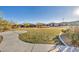 Landscaped community green space with walking paths at 928 Calluna Hills Ln, Las Vegas, NV 89138