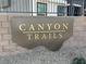 Canyon Trails community entrance sign at 9392 Serene Harbor St # Lot 24, Las Vegas, NV 89178