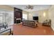 Living room with fireplace and hardwood floors at 9852 Snowy Canyon Ct, Las Vegas, NV 89183