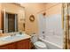 Bathroom with single vanity, tub, and shower at 10093 Golden Bluff Ave, Las Vegas, NV 89148