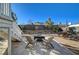 Outdoor patio with fire pit and seating area at 108 Breeze Ct, Las Vegas, NV 89145