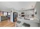 Modern kitchen with white cabinets, stainless steel appliances, and an island at 108 Breeze Ct, Las Vegas, NV 89145