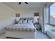 Serene bedroom with king-size bed and window at 11130 Red Yucca Dr, Las Vegas, NV 89138