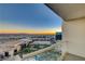 Stunning panoramic view of the city skyline from private balcony at 145 E Harmon Ave # 2120, Las Vegas, NV 89109