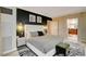 Spacious main bedroom with plush bed and ensuite bathroom access at 145 E Harmon Ave # 2120, Las Vegas, NV 89109