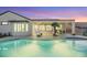 Beautiful pool and patio with exterior lighting at 1928 Oliver Springs St, Henderson, NV 89052