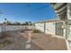 Gravel backyard with block wall and pathway at 200 Rancho Vista Dr, Las Vegas, NV 89106