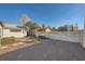 Backyard with block wall, pathway and gravel ground at 200 Rancho Vista Dr, Las Vegas, NV 89106