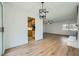 Dining area with view into kitchen and access to backyard at 200 Rancho Vista Dr, Las Vegas, NV 89106