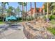 Serene waterfall feature near the community seating at 230 E Flamingo Rd # 334, Las Vegas, NV 89169