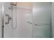 Clean shower with updated fixtures and glass door at 2422 Paradise Village Way, Las Vegas, NV 89104