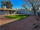 Artificial turf, gravel, and covered patio area at 2820 Richfield Blvd, Las Vegas, NV 89102