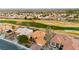 Single-story home with tile roof, and a two-car garage at 3016 Darby Falls Dr, Las Vegas, NV 89134