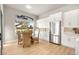 Modern kitchen with stainless steel refrigerator and island at 3016 Darby Falls Dr, Las Vegas, NV 89134