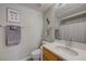 Single vanity bathroom with shower and toilet at 3604 Lisandro St # 201, Las Vegas, NV 89108